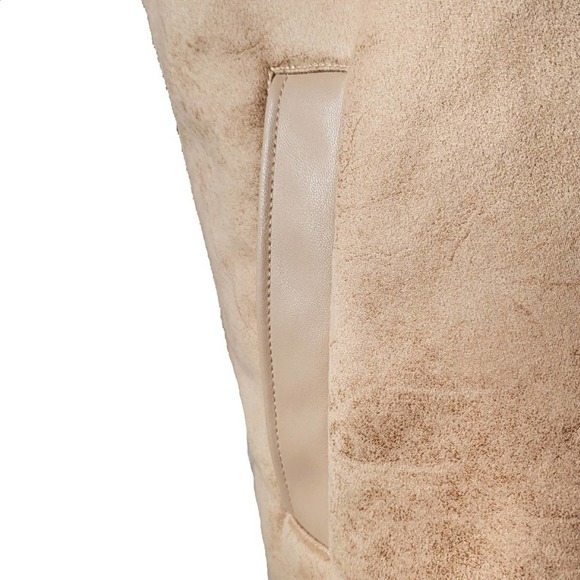 Avec Les Filles Asymmetrical Faux Shearling Coat - Picture 5 of 10